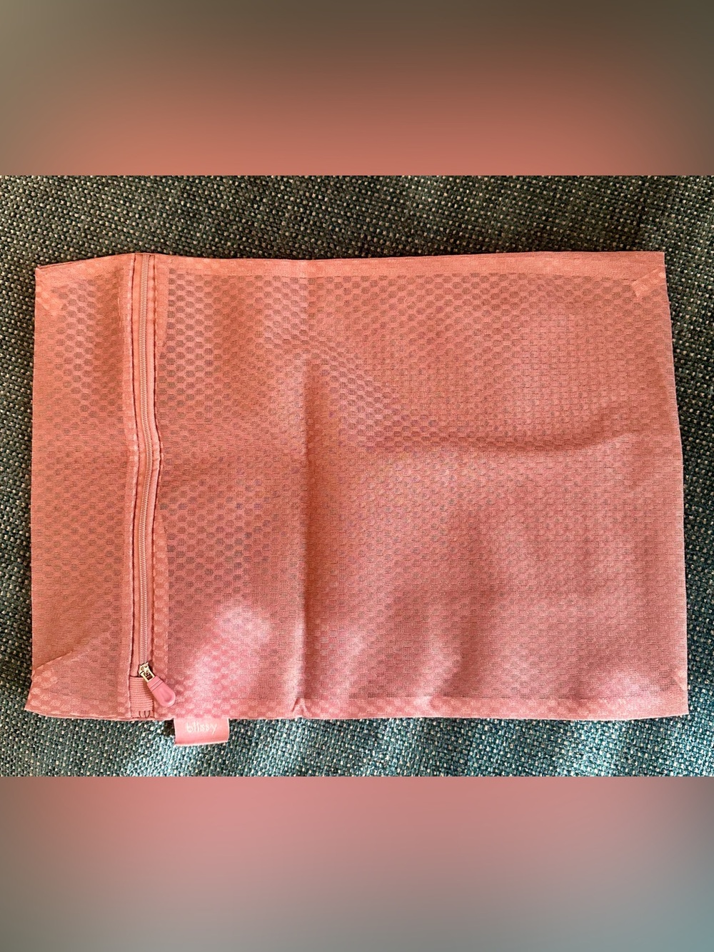 Bliss Blush Textured Garment Laundry Bag